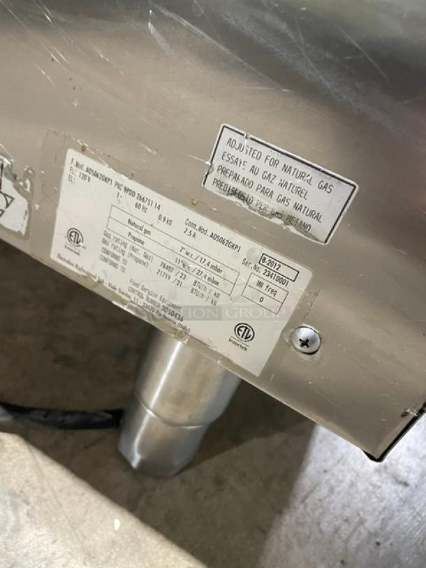 Electrolux Air-O-Convect Touchline Series Commercial Natural Gas Powered Full Sized Boilerless Combi Oven! All Stainless Steel! With Metal Oven Racks! On Legs! 120V 1 Phase!  Model: AOS062GKP1 SN: 23410001! - Image 7 of 8