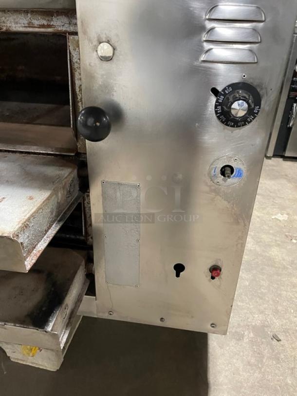 Bari Commercial Natural Gas Powered Double Stacked 6 Pie Pizza Baking Oven! All Stainless Steel! With Pizza Stones! With Legs! 2X Your Bid Makes One Unit! - Image 11 of 14