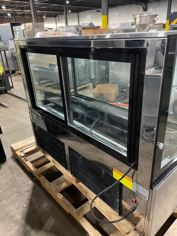 Late Model! Kool It Commercial Flat Glass Dry Bakery Display Case! With LED Lights! With Adjustable Shelves! With 2 Sliding Door Rear Access! 115V! Model: KBF-60D - Image 4 of 8
