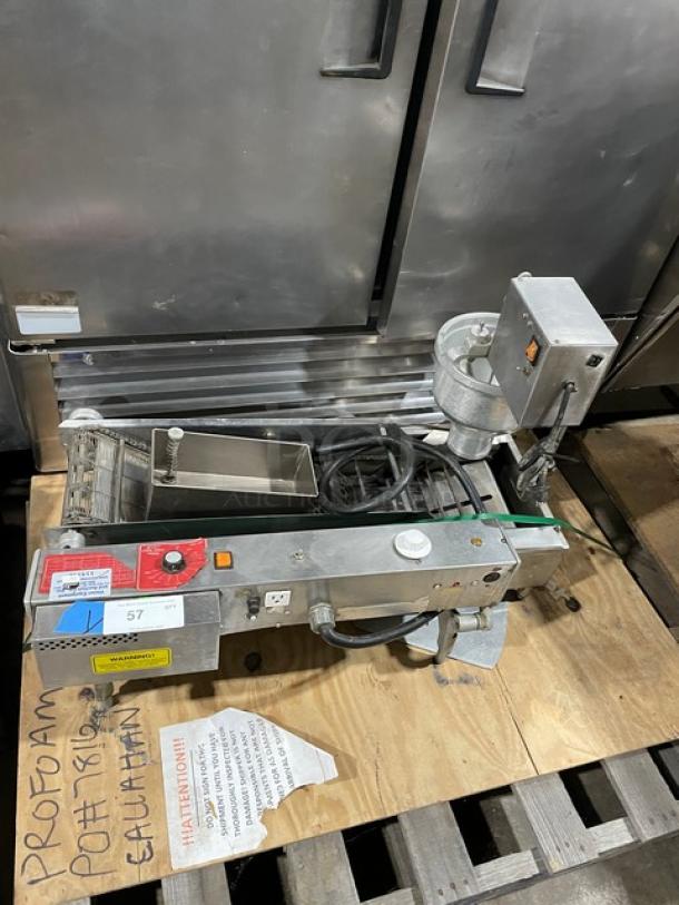 Belshaw Donut Robot Mark II Series Commercial Countertop Automatic Donut Fryer! All Stainless Steel! 120/208-240V 1 Phase! Model: DRMKII SN: W20055CCTS! Working When Removed! - Image 1 of 7