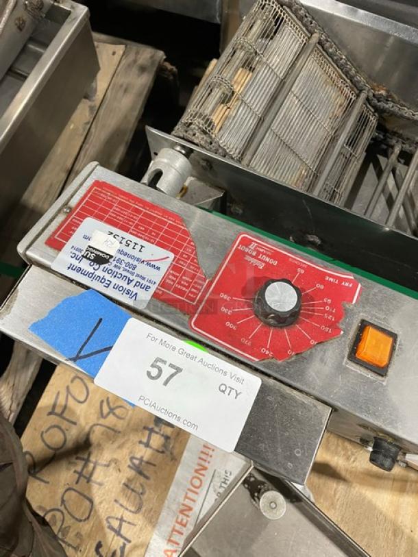 Belshaw Donut Robot Mark II Series Commercial Countertop Automatic Donut Fryer! All Stainless Steel! 120/208-240V 1 Phase! Model: DRMKII SN: W20055CCTS! Working When Removed! - Image 5 of 7