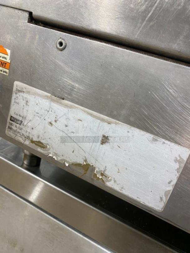 Wood Stone Chipolite Style Commercial Natural Gas Powered Countertop 1" Thick Plate Flat Griddle! With Split!  All Stainless Steel! On Legs! - Image 10 of 11