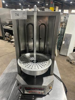 Auto Gyros Commercial Electric Powered Countertop Vertical Broiler Gyro Machine! 120V 1 Phase! Model: 4LEM SN: 2735!