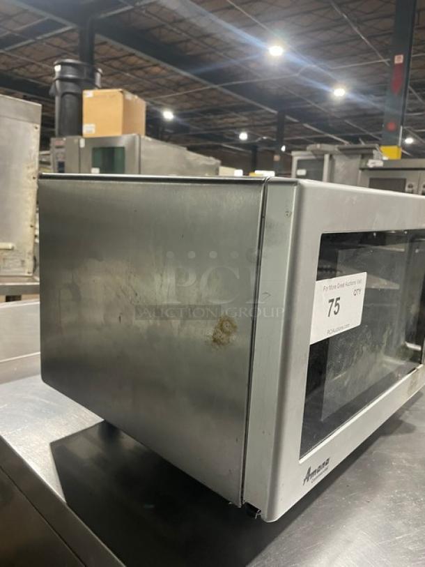 Amana Commercial Stainless Steel Countertop Microwave Oven! On Legs! 120V 1 Phase! Model: RMS10DS SN: 1607404313! - Image 2 of 8
