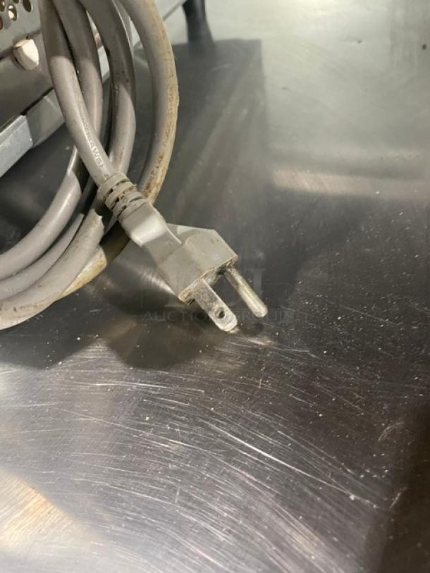 Amana Commercial Stainless Steel Countertop Microwave Oven! On Legs! 120V 1 Phase! Model: RMS10DS SN: 1607404313! - Image 8 of 8