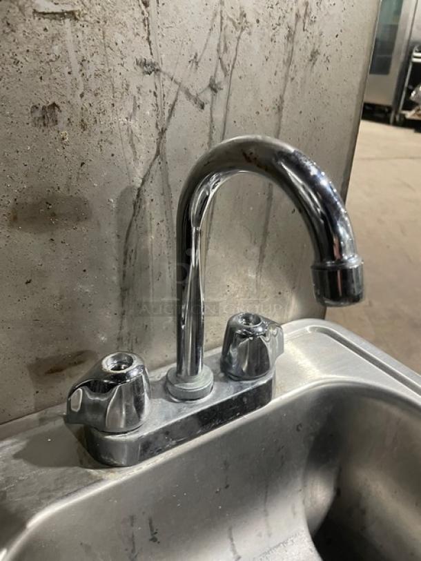 Commercial Stainless Steel Hand Washing Sink! With Faucet! - Image 4 of 6