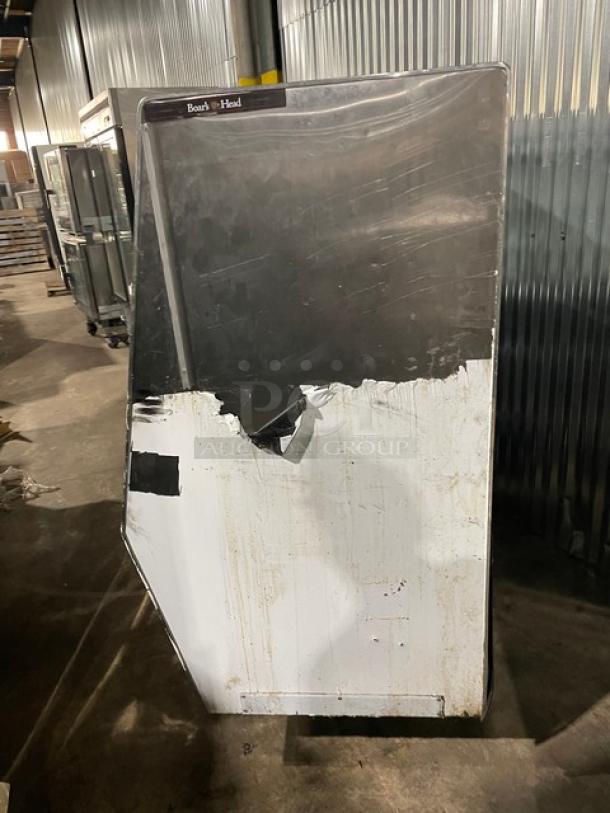 Mark Commercial Stainless Steel Refrigerated Slanted Glass Deli Display Case! With 2 Shelves! With Double Sliding Door Rear Access! With Sliding Door Refrigerated Storage Underneath! - Image 3 of 9