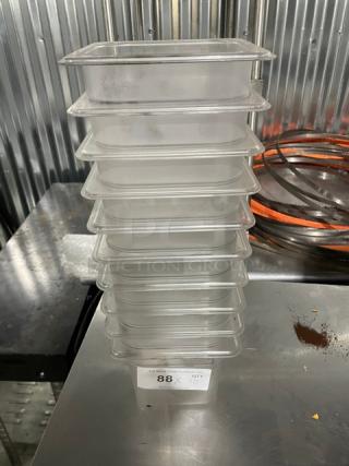 Commercial Polycarbonate Clear Food Pans! 10X Your Bid!