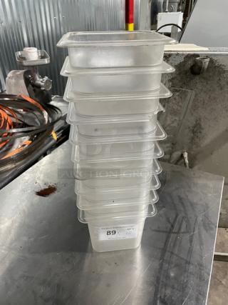 Commercial Polycarbonate Clear Food Pans! 10X Your Bid!