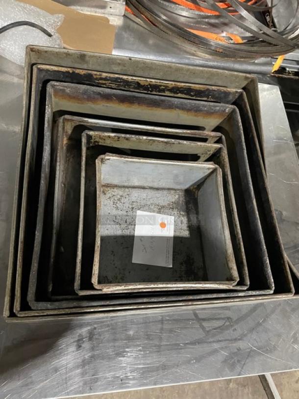 Lot Of Assorted Square Molding Pans! All One Money! - Image 2 of 4