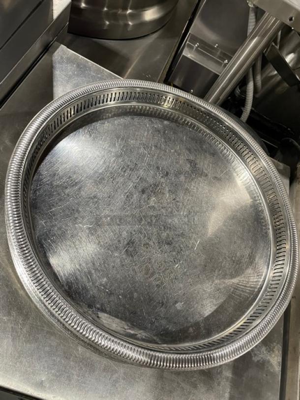 Lot Of Commercial Vintage Chrome Plated Serving Trays! All One Money! - Image 4 of 4