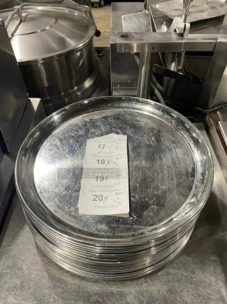 All One Money! Commercial Chrome Plated Serving Trays!