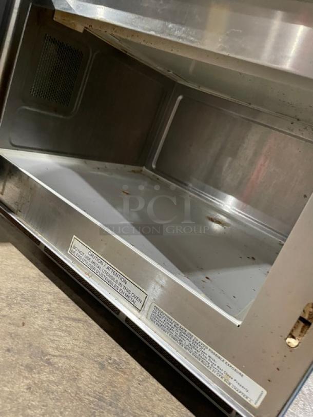 Panasonic Commercial Countertop Microwave Oven! All stainless Steel! With Touch Pad! 208/230V! Model: NE-17521 SN: 6CD2090015! - Image 6 of 8