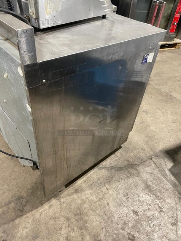 Delfield Commercial Single Door Refrigerated Lowboy/Worktop Cooler! With Low Backsplash! All Stainless Steel! With Poly Coated Rack! On Casters! 115V 1 Phase! Model: ST4432N SN: 1110152000430! - Image 4 of 8