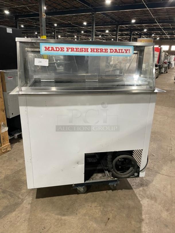 Nelson Commercial Ice Cream Dipping Cabinet! With Sneeze Guard! With Rear Lift-Up Style Doors! 115V! Model: BD6DIP-RIT! - Image 1 of 7