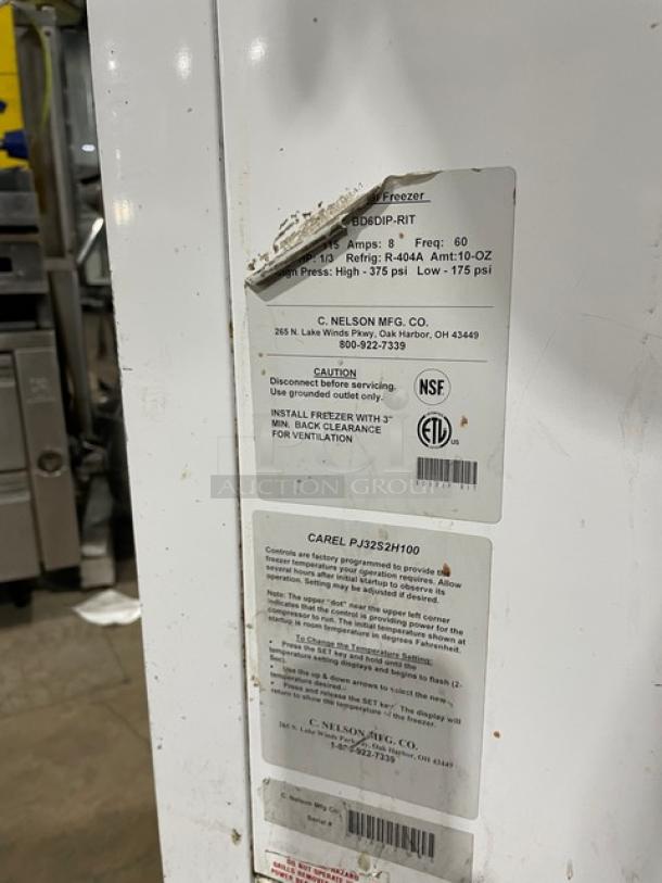 Nelson Commercial Ice Cream Dipping Cabinet! With Sneeze Guard! With Rear Lift-Up Style Doors! 115V! Model: BD6DIP-RIT! - Image 6 of 7