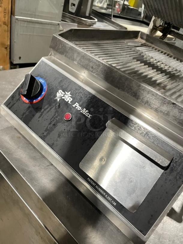 Star Pro-Max Commercial Electric Powered Countertop Panini Press! With Grooved Aluminum Grill Plate! 120V! Model: CG14 SN: GG140715A0033! - Image 6 of 8
