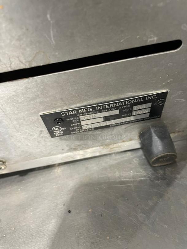 Star Pro-Max Commercial Electric Powered Countertop Panini Press! With Grooved Aluminum Grill Plate! 120V! Model: CG14 SN: GG140715A0033! - Image 7 of 8