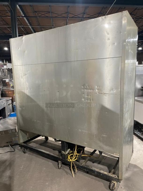 True Commercial 3 Door Reach In Refrigerator! All Stainless Steel! With Poly Coated Racks! On Casters! 115V 1 Phase! Model: T-72 SN:1-2432016! Working When Removed! - Image 3 of 9