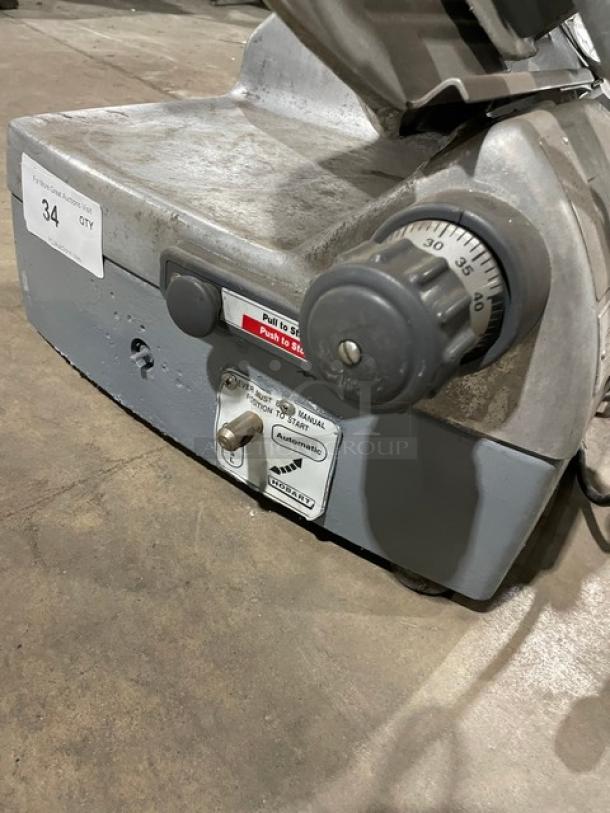 Hobart Commercial Countertop Stainless Steel Meat Slicer! 120V 1 Phase! Model: 2712 SN: 56-1207-821! - Image 6 of 8