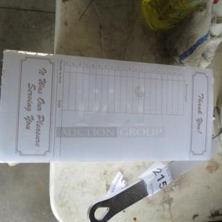 NEW 500ct Guest Checks. #T4932SP. 2XBID