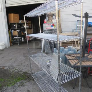 One Metro Shelf With 4 Shelves. 60X18X75