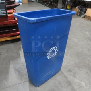 One Slim Jim Recycle Trash Can.