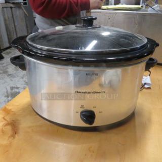 One Hamilton Beach Slow Cooker.