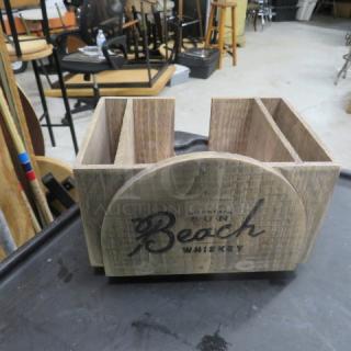One  Wooden  Sun Beach Bar Organizer.
