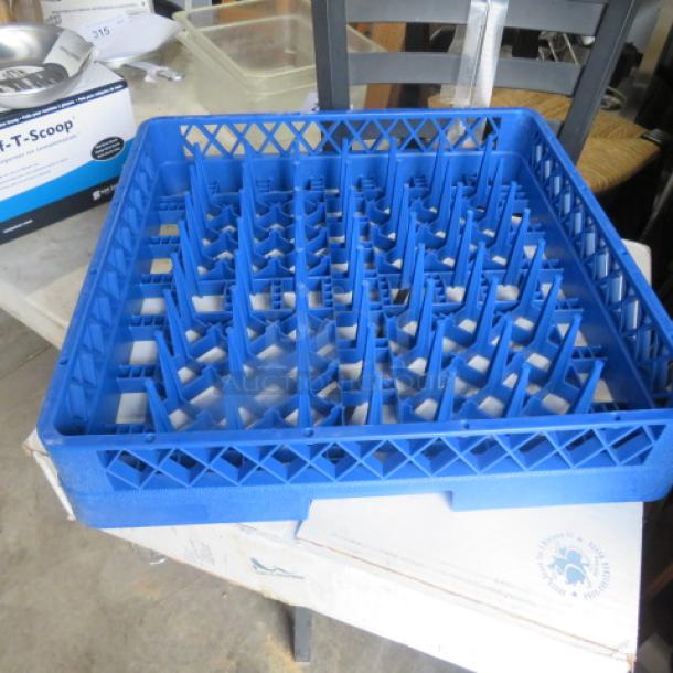 One NEW Plate And Tray Blue DIshwasher Rack. - Image 1 of 1