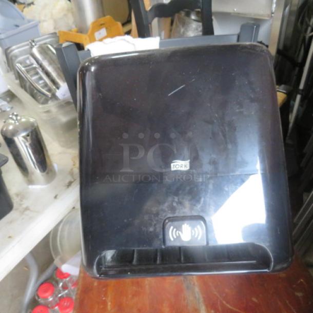 One Tork Hands Free Automatic Paper Towel Dispenser. - Image 1 of 2
