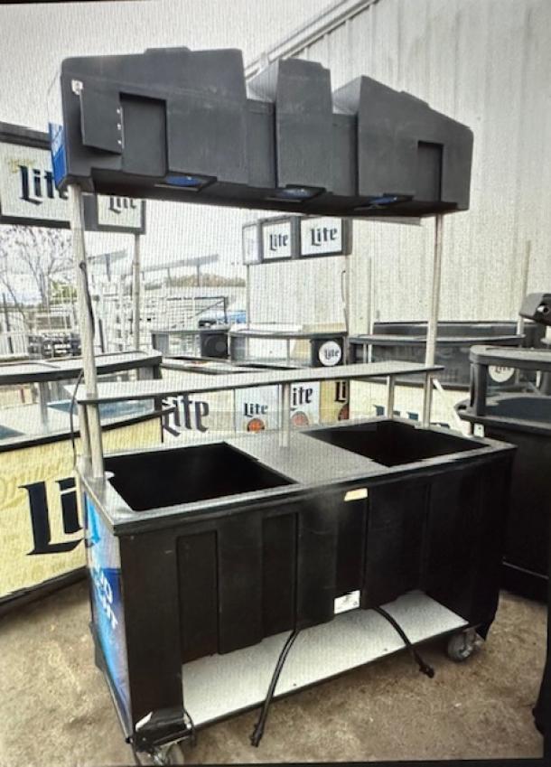 One IRP Bud Light Kiosk With Under Storage On Casters. 61.5X30.5X84 - Image 2 of 2