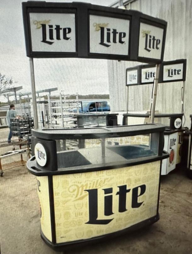 One IRP Miller Lite Kiosk On Casters. 60.5X30.5X90 - Image 2 of 2