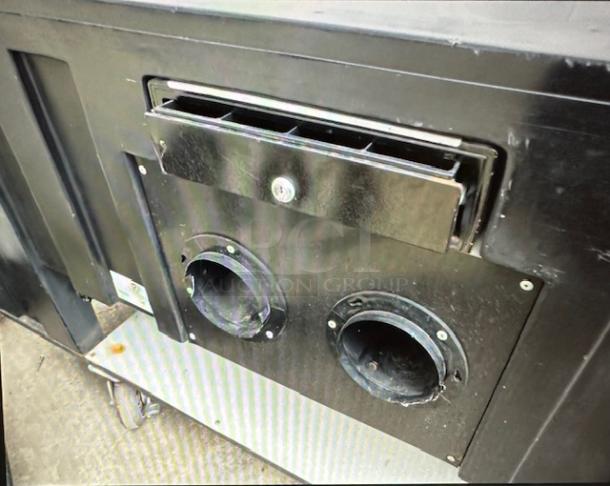 One IRP Miller Lite Kiosk With Cash Drawer, And 2 Cup Dispensers, On Casters. 79.5X30X39.5 - Image 3 of 3