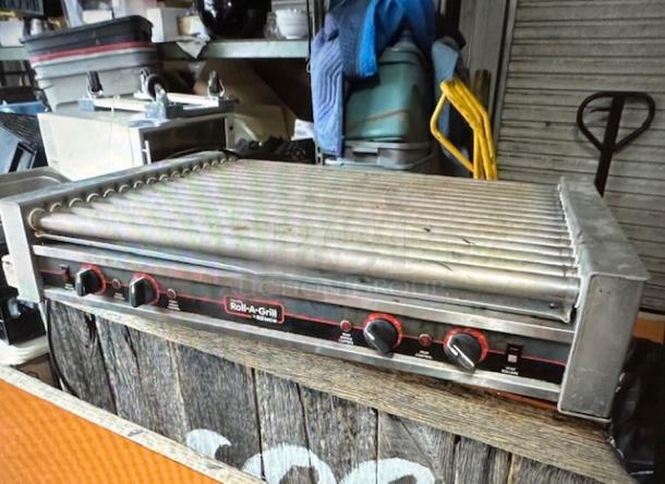 One Nemco Roll A Grill Hot Dog Roller. #8075. 120 Volt. 35.5X26X8. $2328.15. - Image 1 of 1