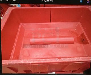 One IRP Poly Merchandiser On Casters. 36X24X25