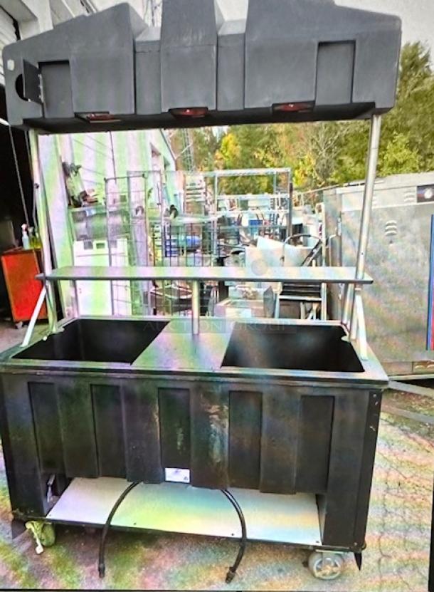 One IRP Budweiser Kiosk With Under Storage On Casters. 61.5X30.5X87 - Image 2 of 2