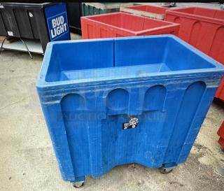 One IRP Poly Coca Cola Merchandiser With Under Shelf On Casters. 36X24X24