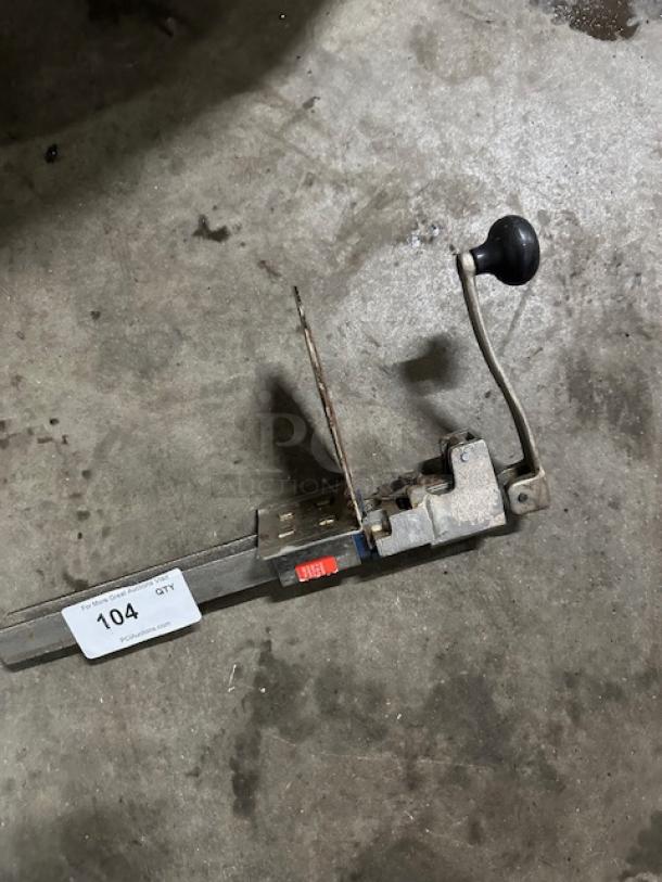 One 10lb Can Opener With Bracket. - Image 1 of 1