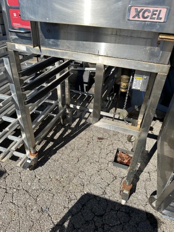 One Blodgett XCEL Electric Convection Oven, With 2 Racks, On A Stand With Casters.  208-240 Volt. 3 Phase.  Model# XL50EC. 32X27X69 - Image 2 of 2