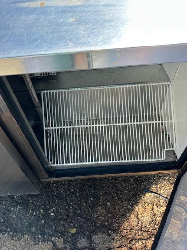 One True 2 Door Worktop Refrigerator With 2 Racks On Casters. Model# TWT-60F. 115 Volt. 60X31X39 - Image 2 of 2