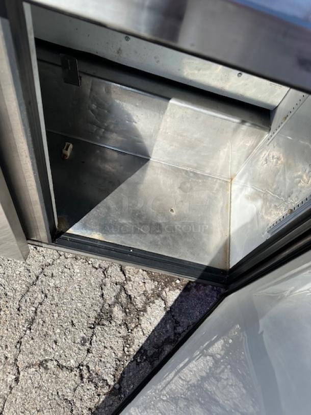 One True 2 Door Refrigerator With 2 SS Over Shelves And A 36 Inch Ticket Rail. Model# TUC-48. 115 Volt. 48X30X68.5 - Image 2 of 2