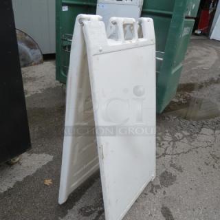 One Poly Sidewalk Sign.