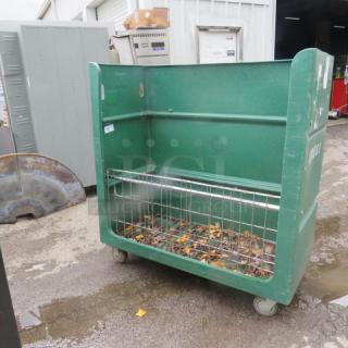 One Green Meese Poly Trux Utility Truck On Casters. 58X27X62.5