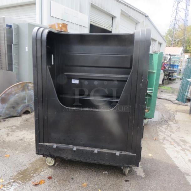 One Black Poly Utility Truck On Casters. 48.5X27.5X66.5 - Image 1 of 2