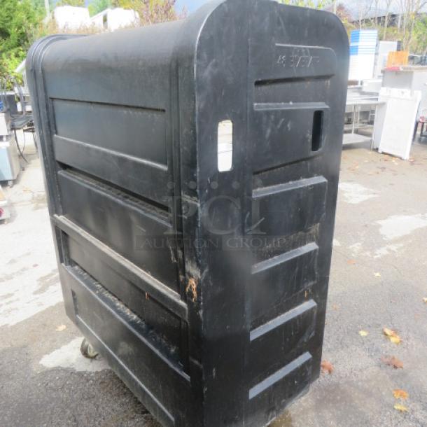 One Black Poly Utility Truck On Casters. 48.5X27.5X66.5 - Image 2 of 2