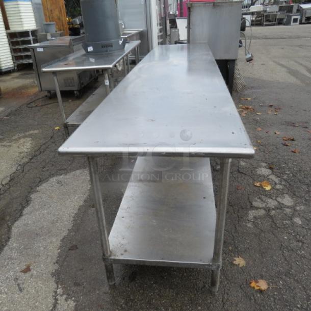 One Tabco Stainless Steel Table With SS Under Shelf. 144X30X35.5 - Image 2 of 2
