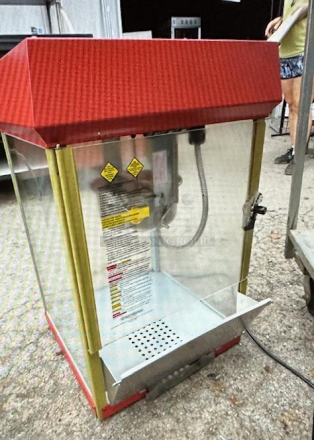 One Gold Medal Fun Pop Popcorn Machine. Model# 2408. 120 Volt. 19.5X19.5X30 - Image 2 of 2