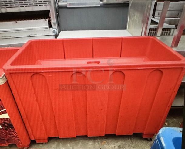 One IRP Poly Merchandiser With Under Storage on Casters. 50X24X36 - Image 1 of 1