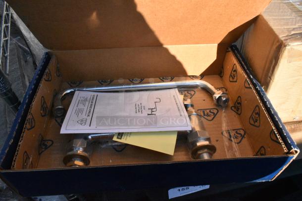 Chrome Finish Wire Shelving Unit on Commercial Casters w/ Contents Including Various Racks, Faucets, Metal.  BUYER MUST DISMANTLE. PCI CANNOT DISMANTLE FOR SHIPPING. PLEASE CONSIDER FREIGHT CHARGES. - Image 10 of 18